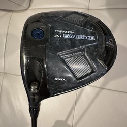 Left Hand Callaway Ai Smoke Max Driver 9 Degree