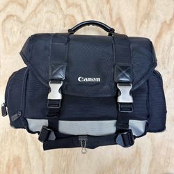 Canon Camera Bag With Lens Caps And Strap