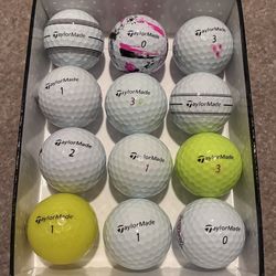 1 Dozen Of Taylormade Golf Balls