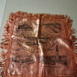 VINTAGE CLEVELAND OHIO PILLOW CASE