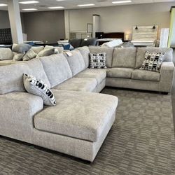 Ballinasloe Platinum 3 Piece  LAF Sectional📌In Stock🚛Same Day Delivery🚨Finance&Delivery Available