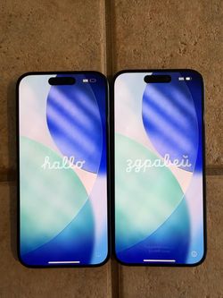 2 iPhones 15 pro 256gb Storage