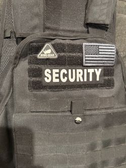 Ryno Gear Black Tactical Security Vest