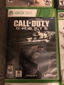 Xbox 360. Call of duty, guitar hero, titanfall, halo, college hoops