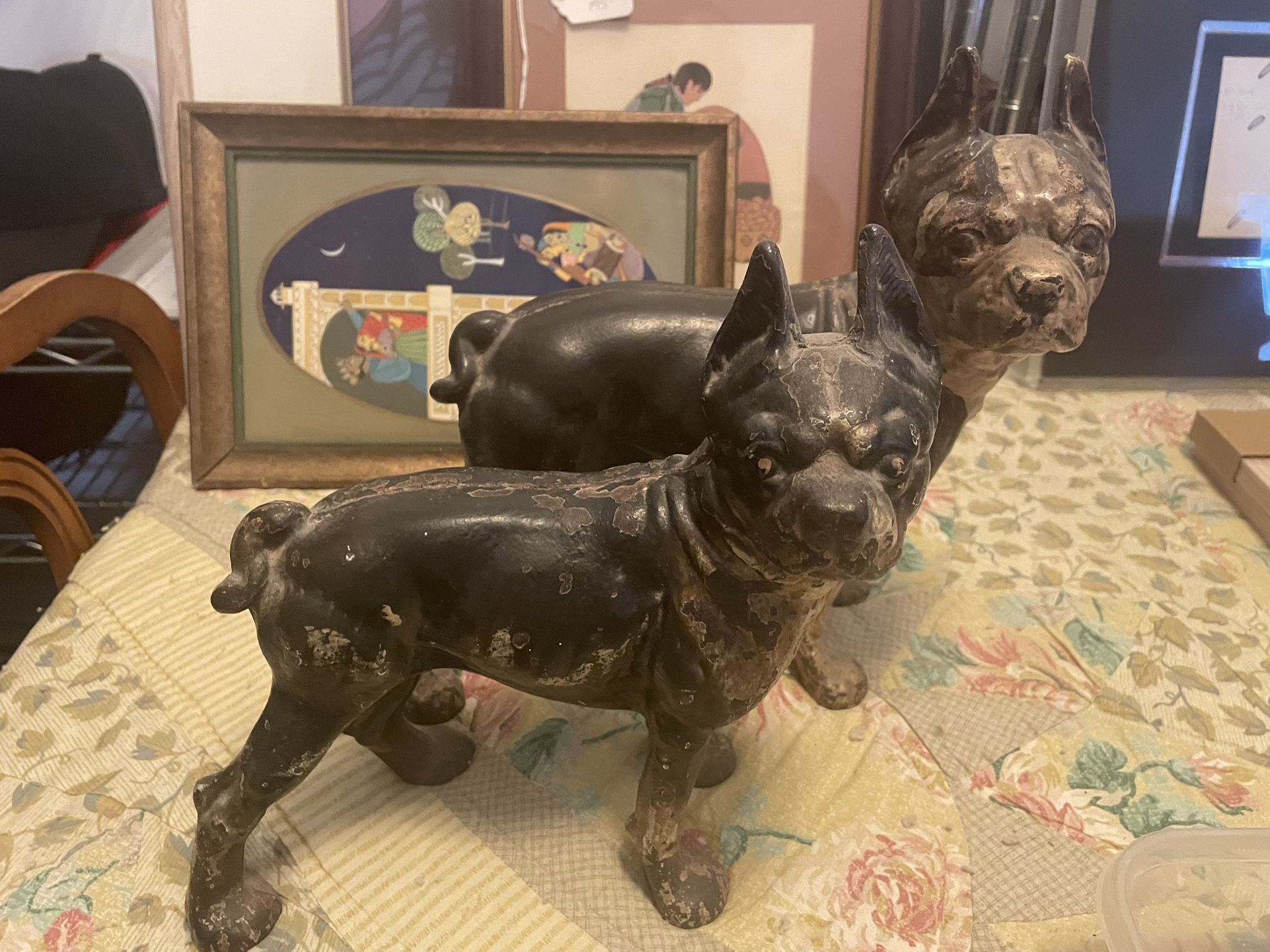 Antique Terrier Door Stops