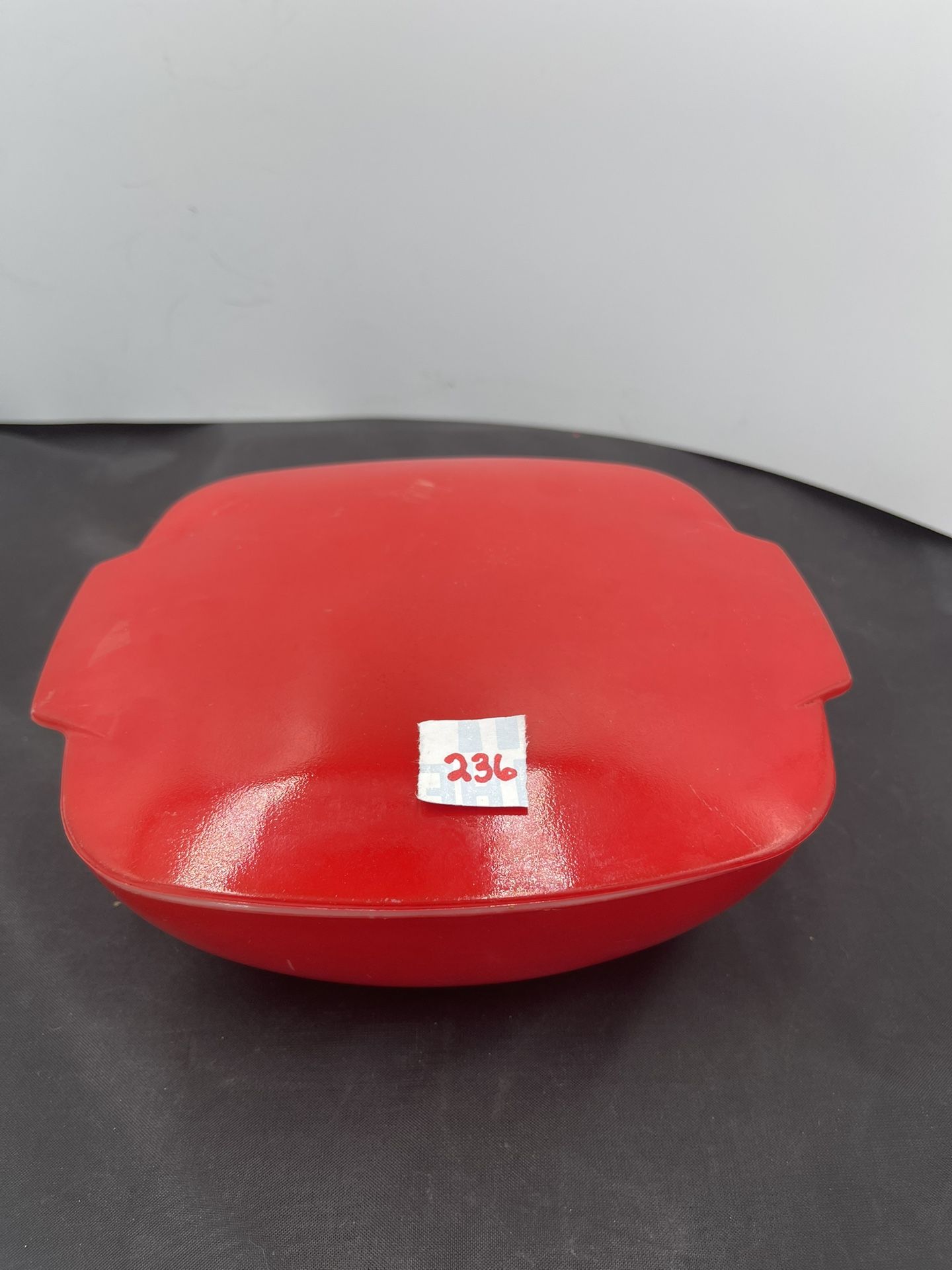 MCM Red Pyrex With Lid 515