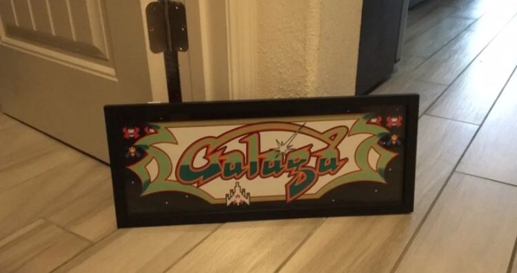 Galaga Video Game Framed Wall Art