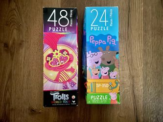 Toddler Peppa Pig & Trolls puzzle