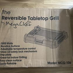The Reversible Table Top Grill By Mega Chef