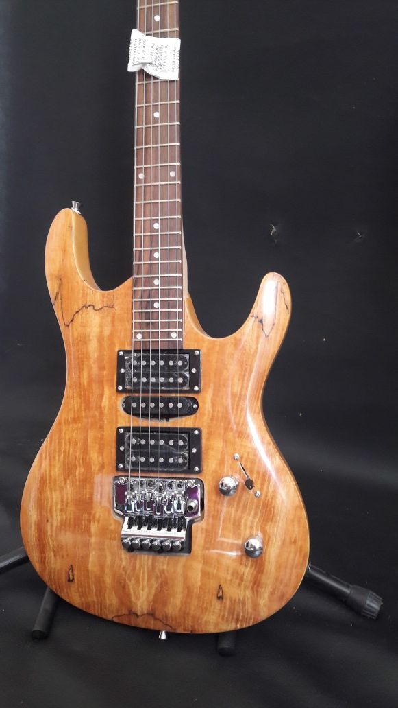 Gitano Electric Guitar Mahogany/ Spalt Maple top