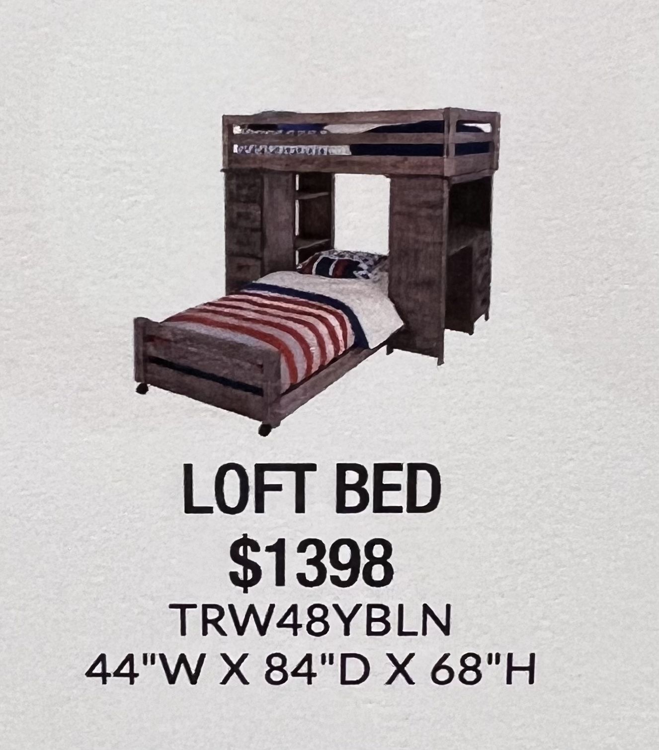 Twin Bed 100% Real pine
