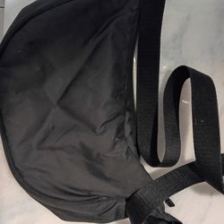 Black Nylon cross body shoulder bag