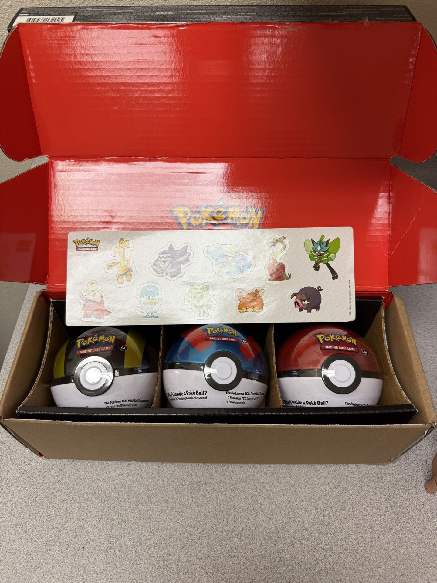 Pokemon TCG Pokeball 3 pack. SEALED