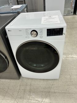 $649 LG ThinQ Front Load Dryer White