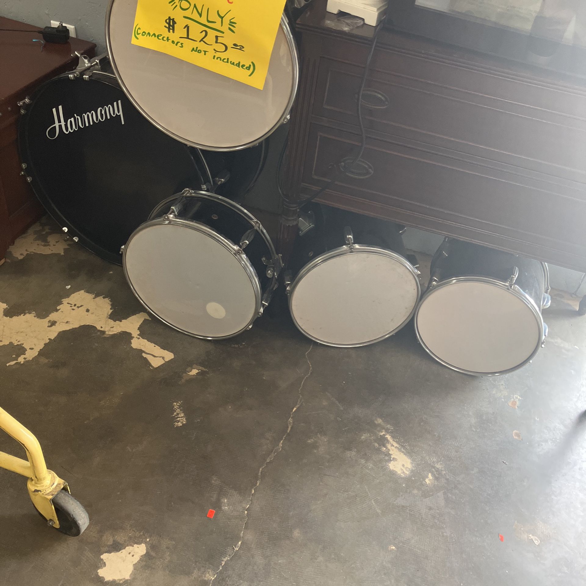 Harmony 5pc Drum Set Connectors Not  Included 