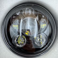 5.75" Black LED Headlight, fits Harley Davidson 2000-2017, New in Box