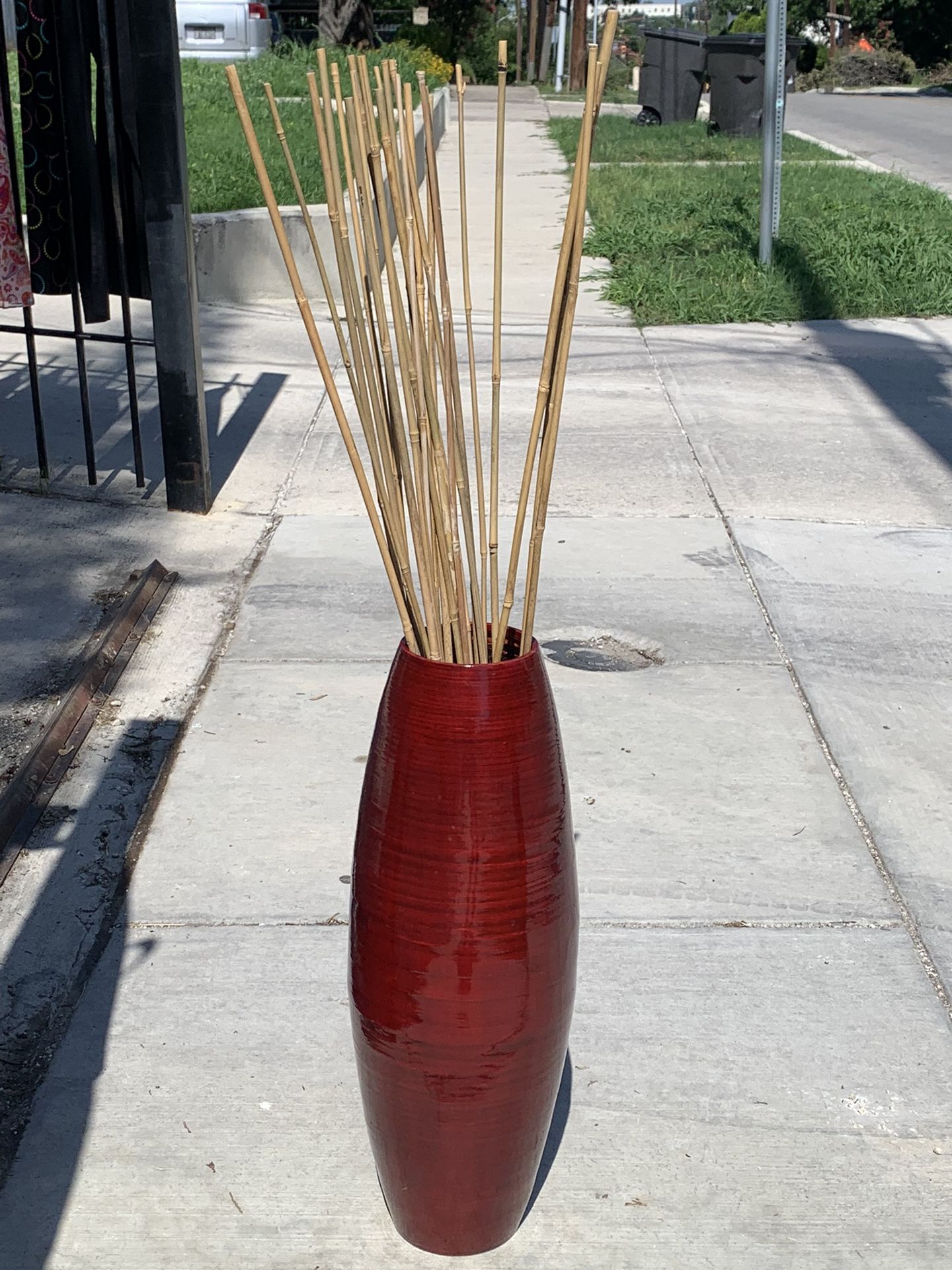 Decorative Floor Vases Bamboo Sticks | Shelly Lighting