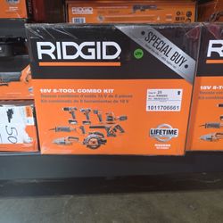 Rigid 18v 8-Tool Combo Kit