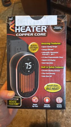 Space heater safe new in box