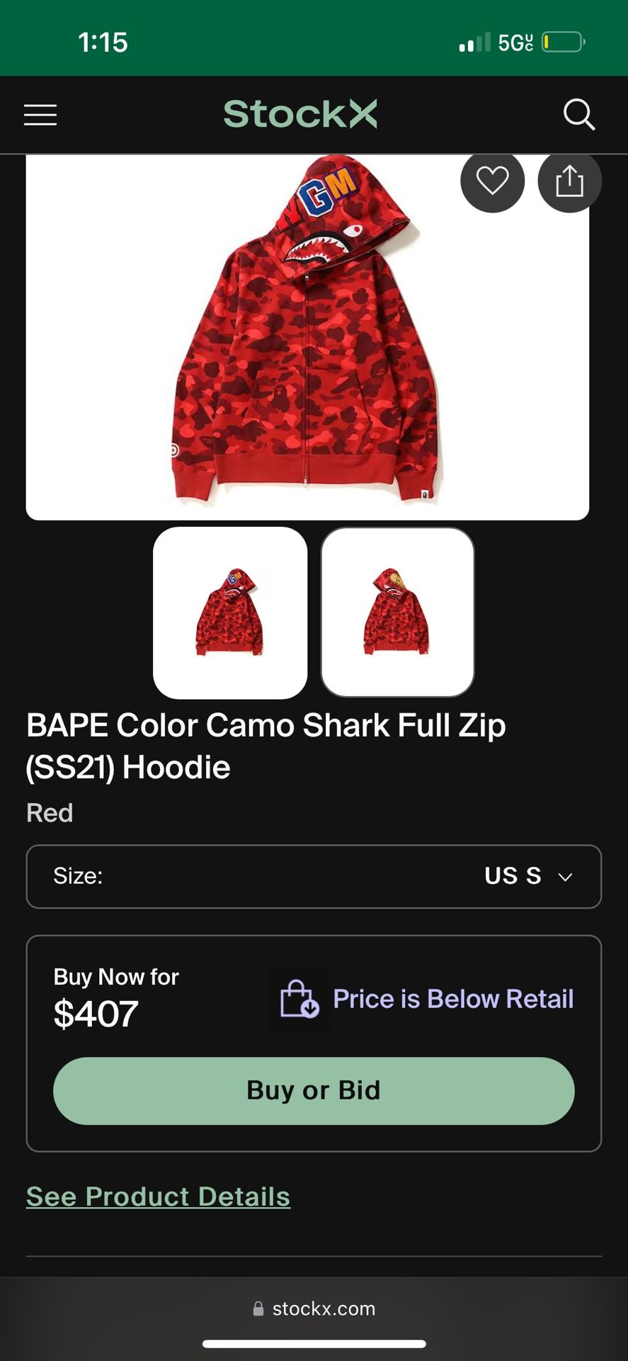 Red Bape Hoodie