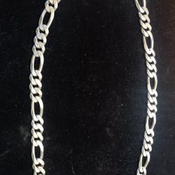 Sterling Silver  Figaro Necklace 