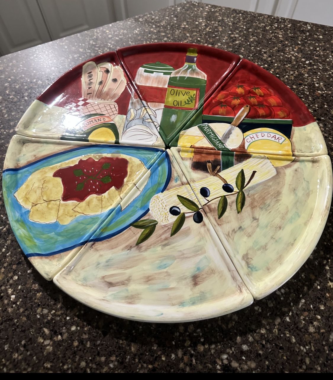 Set 6 Triangle Ceramic Pie Shaped Pizza Plates ~ IF IT’S STILL LISTED, IT’S AVAILABLE…