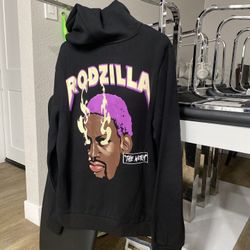 Rare Rodzilla Dennis Rodman The Worm Official Brand Hoodie