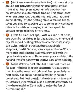 Giraffe Auto Hat Heat Press Machine for Sale in Las Vegas, NV - OfferUp