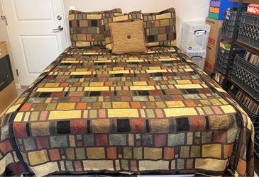 Craftsman Design Bedspread/Comforter Cover Set for Queen Bed
