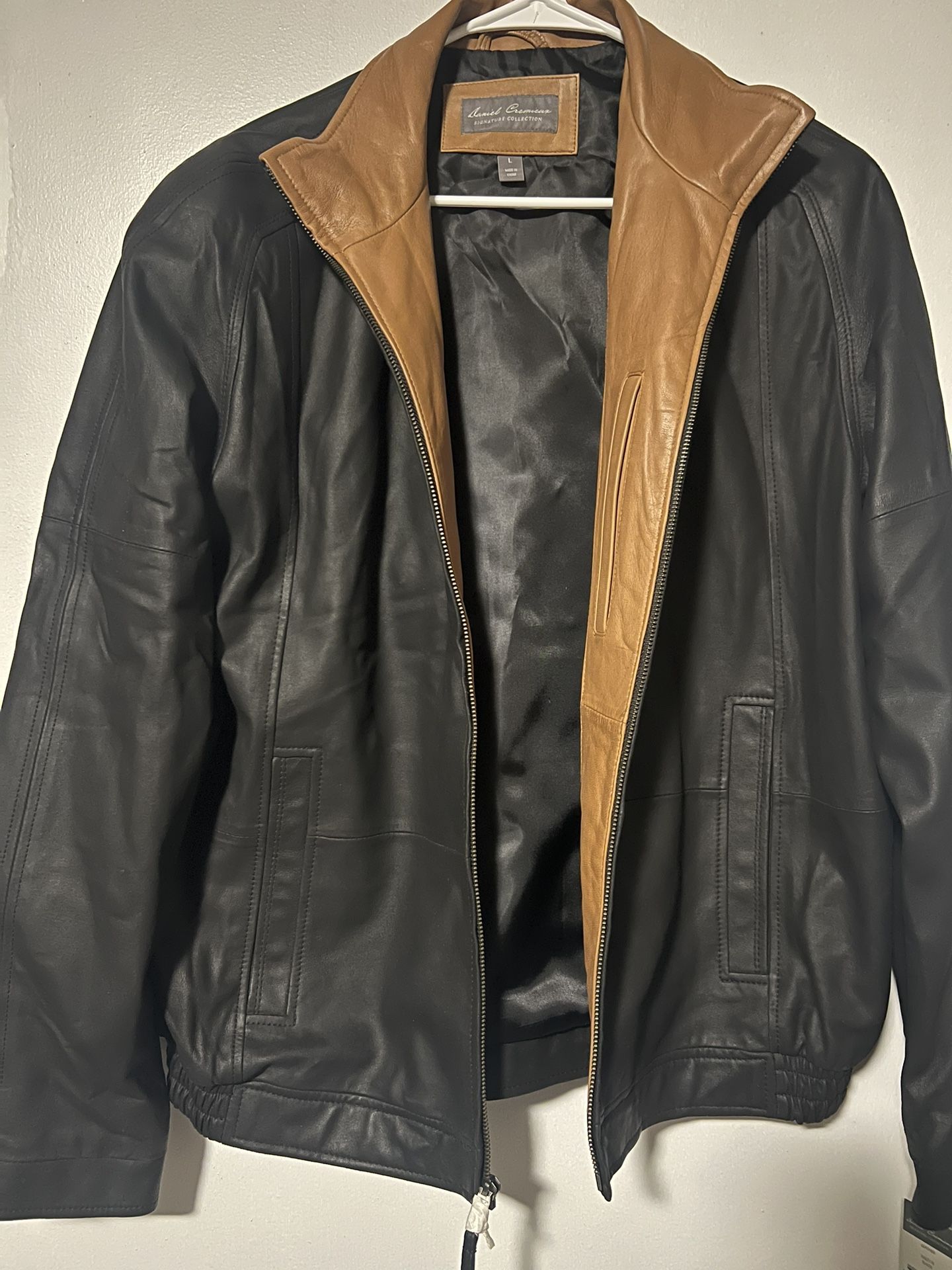 DANIEL CREMIEUX LEATHER COAT