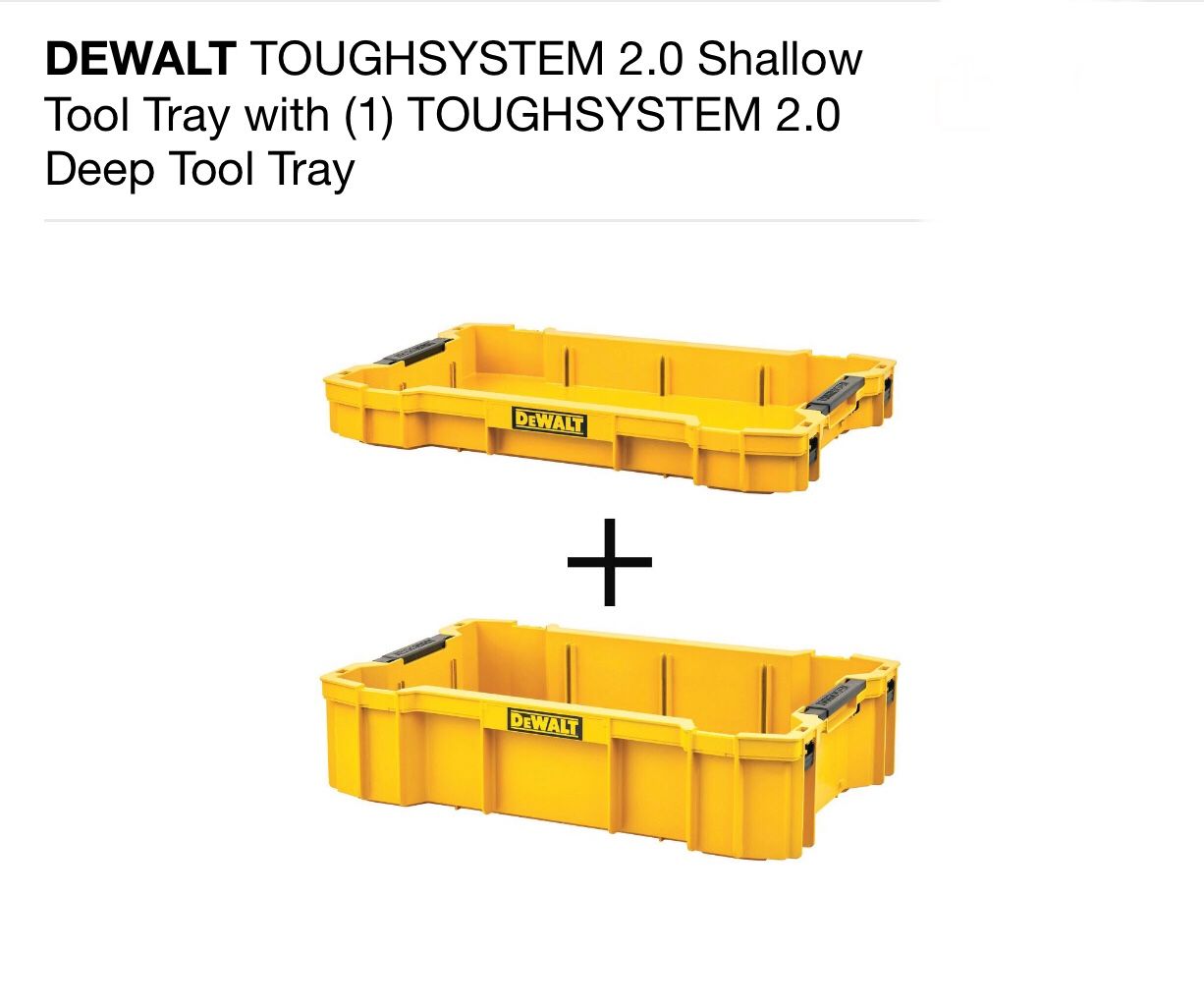 Dewalt Tough System 2.0 Trays