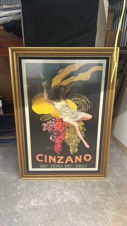 Cinzano Vintage Advertising Framed Poster