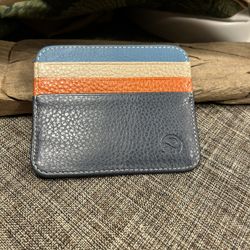 2016F- ATT Minimalist  Credit Card Holder - “Dark & Light Blue, Khaki, & Orange