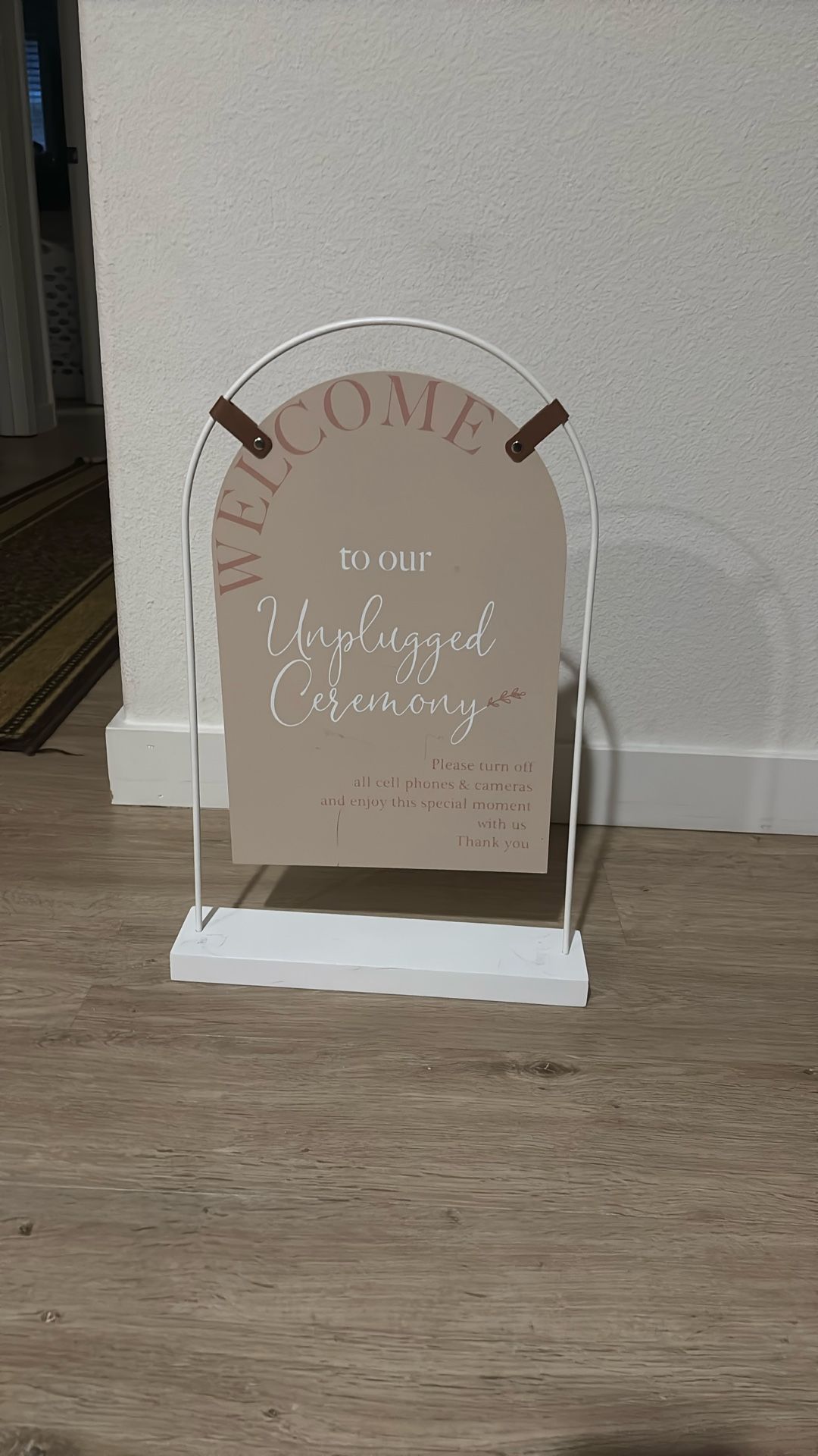 Unplugged Ceremony Sign