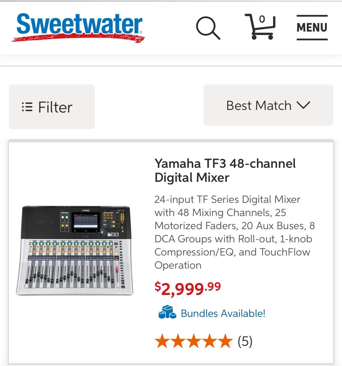 Yamaha TF3 Digital Mixer