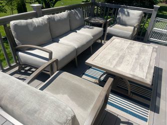 Castelle High End Cast Aluminum Deep Seating Patio Set
