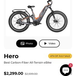 Heybike HERO  750w Carbon Fiber Electric Bicycle 