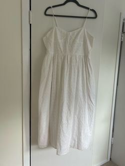 White Eyelet Midi Sundress