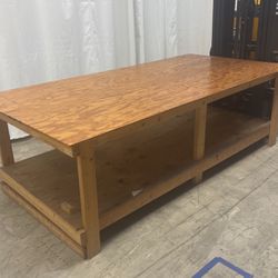 96”x48”x30.5” Wood Warehouse Wood Table