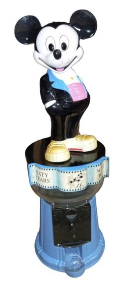 Vintage Mickey Mouse Cast Metal Gumball Machine  New in Box 