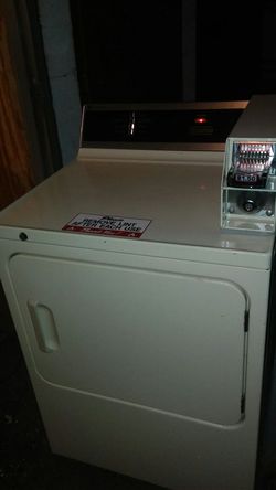 GE commercial coin operated gas dryer