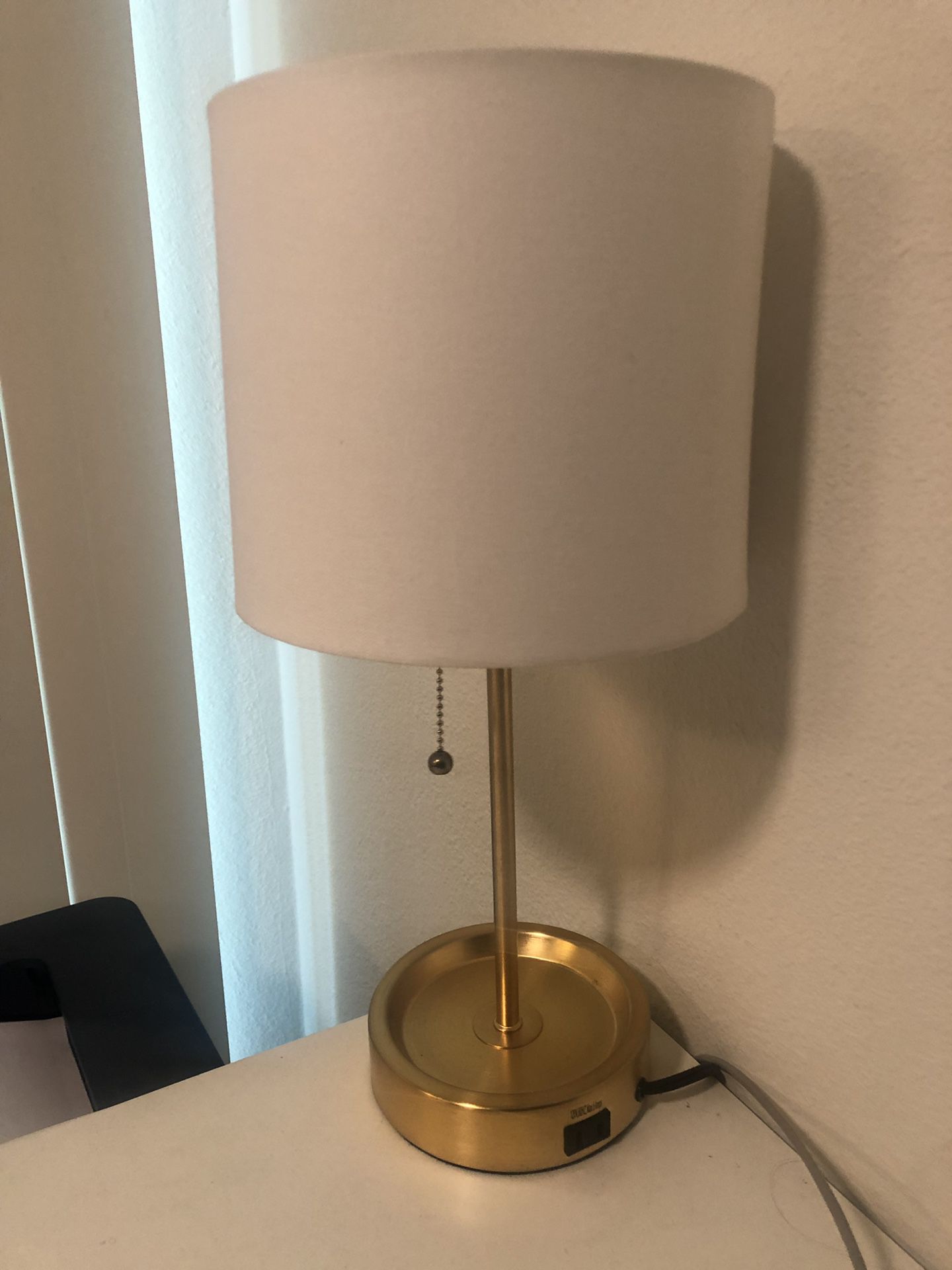 Target gold lamp with built-in charging outlet