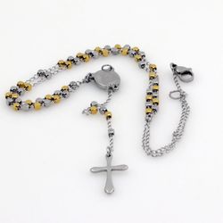 Beautiful Stainless Steel Necklace Rosary 