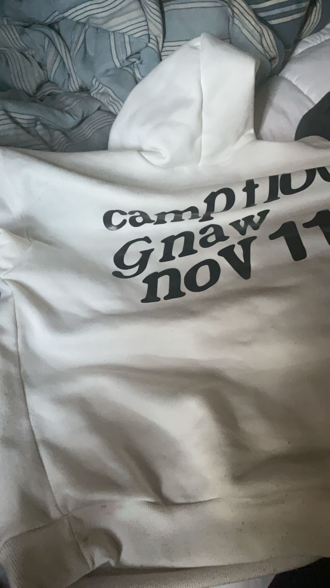 White And Black Hoodie Is A Medium