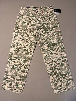 Vans Men’s Chore Canvas Pants Digi Camo Loose Fit Brand New DS