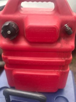 Red Plastic Marine Fuel Tank