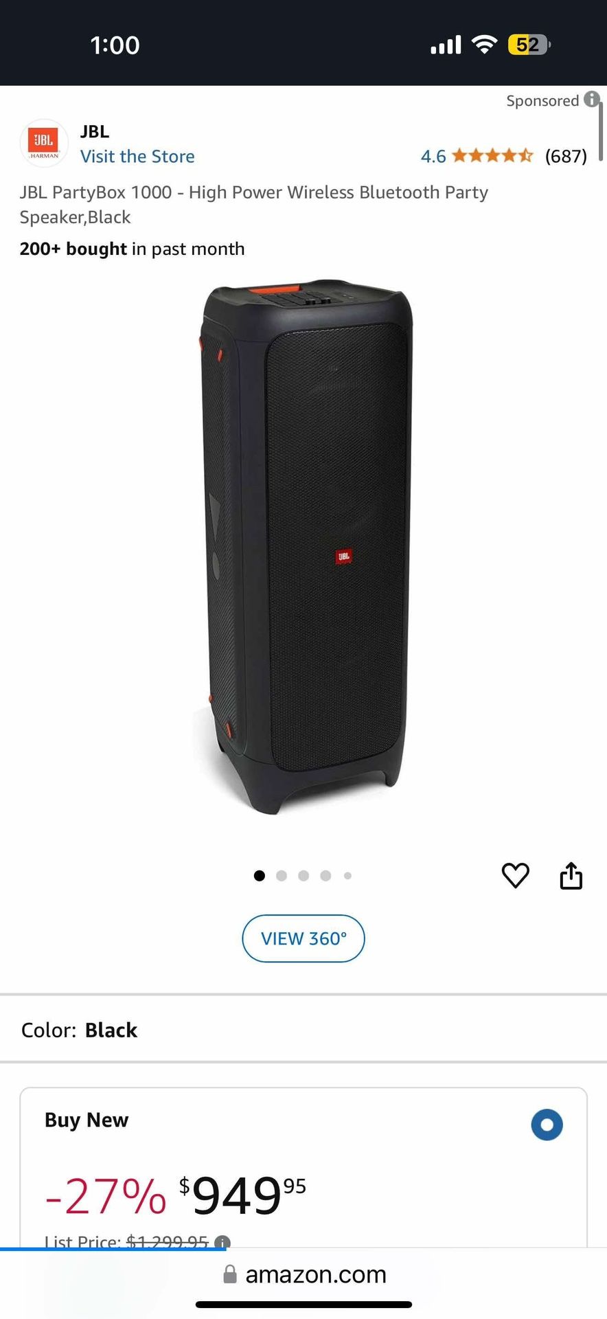 JBL PartyBox 1000
