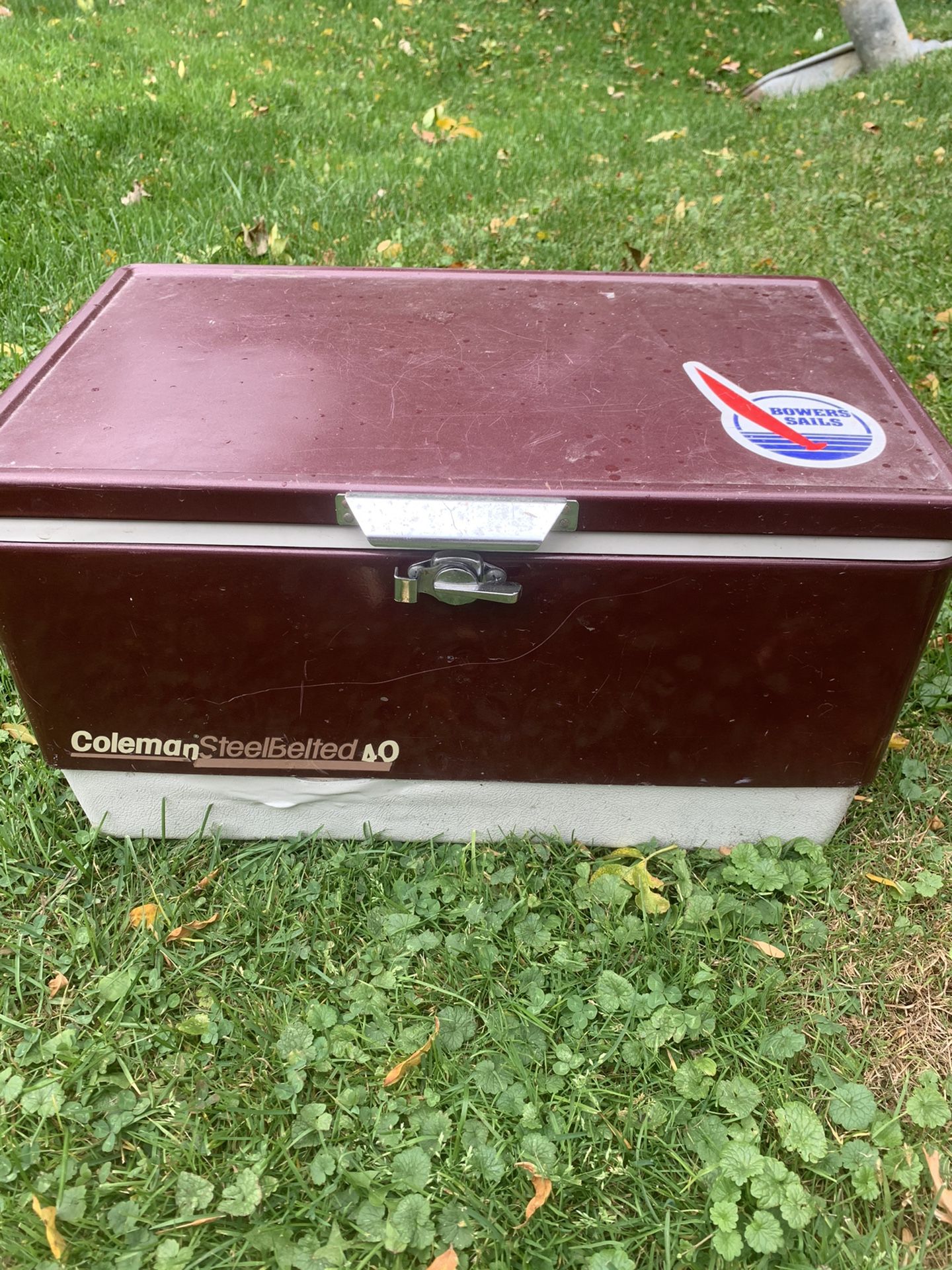 Coleman cooler, metal, vintage