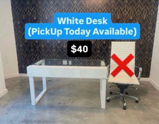 Workstation White Desk (SERIOUS BUYERS ONLY)