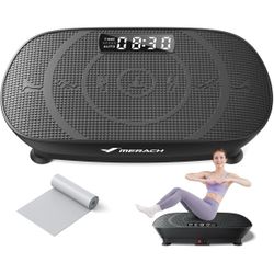 MERACH 2398 Vibration Plate Fitness Exercise Machine Bluetooth & Silicone Pedal